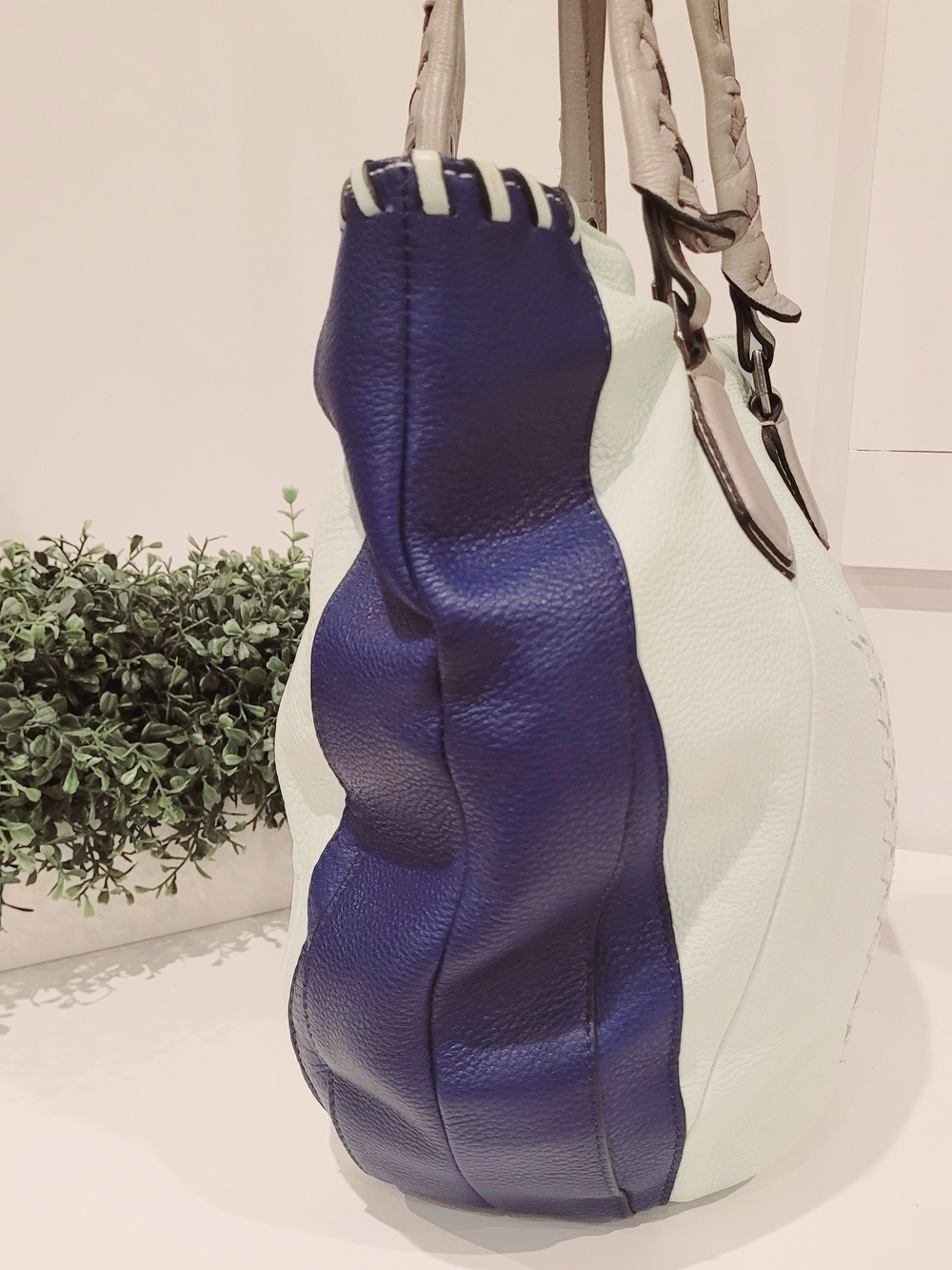 orYANY Lyssie Tri-Color Pebbled Leather Hobo - Picture 4 of 10